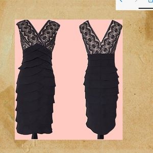 Jessica Howard Dress Women 8 burgundy lace really hugs curves and looks amazing